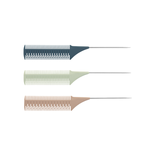 Sada 3 hřebenů s kovovou špičkou