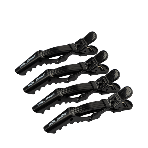 milk_shake black crocodileclips (4 pcs)