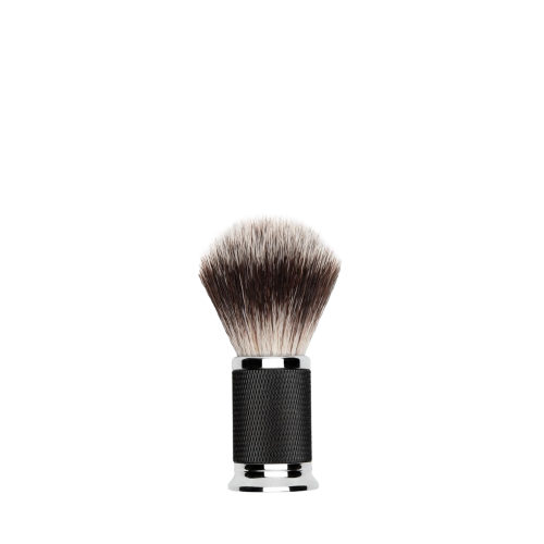 depot 733 vintage black & silver shaving brush